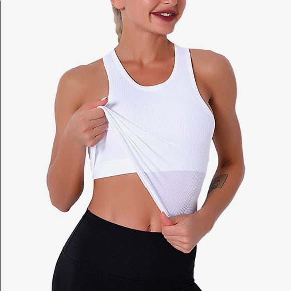 Women’s Ribbed Racerback Crop Tank - Small - Picture 2 of 10